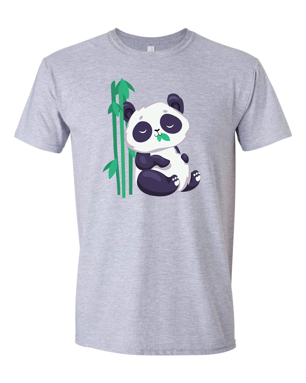 cuki panda pandás bambusz Sportszürke Férfi Póló