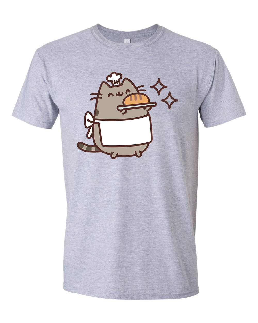 pusheen pék macska macskás cica cicás Sportszürke Férfi Póló