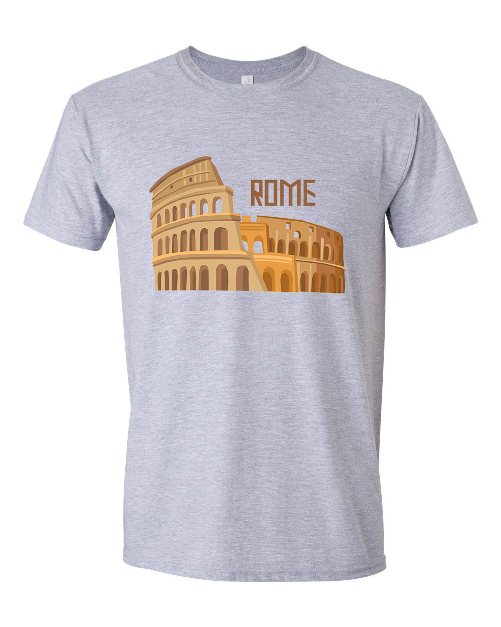 olaszország italy róma rome colosseum  Sportszürke Férfi Póló