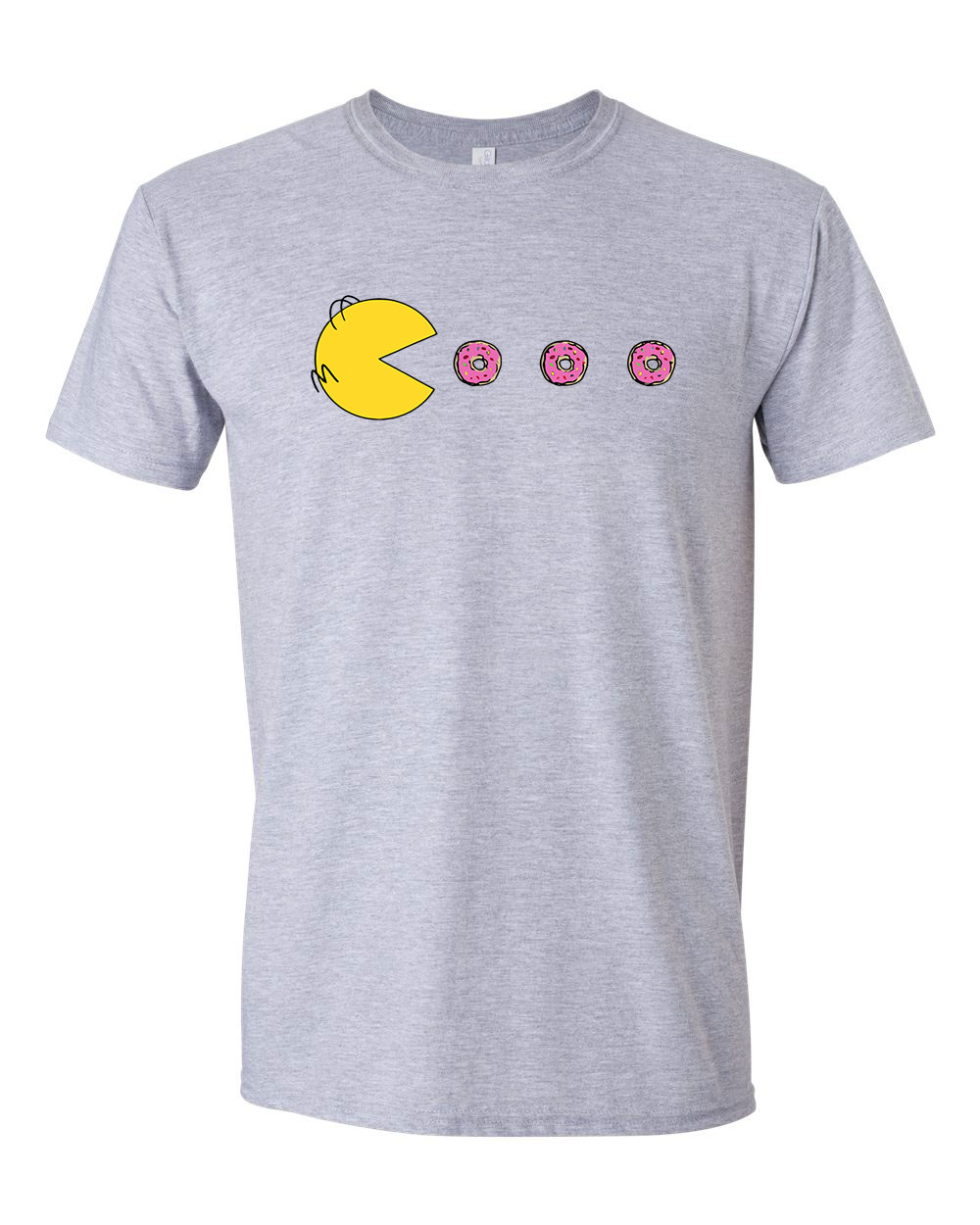 pac man fánk homer Sportszürke Férfi Póló
