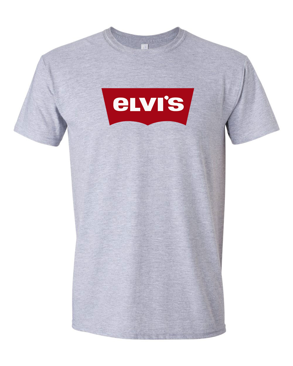 elvis Sportszürke Férfi Póló