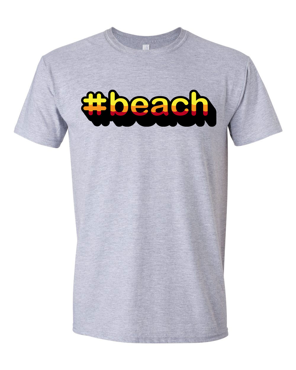 beach nyár nyaralás Sportszürke Férfi Póló