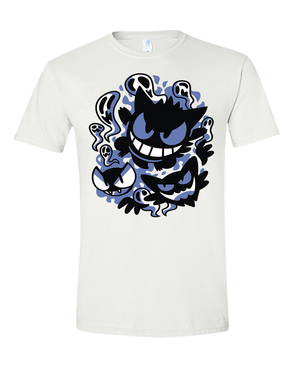 Gengar Ghastly Hunter Pokemon Fehér Férfi Póló
