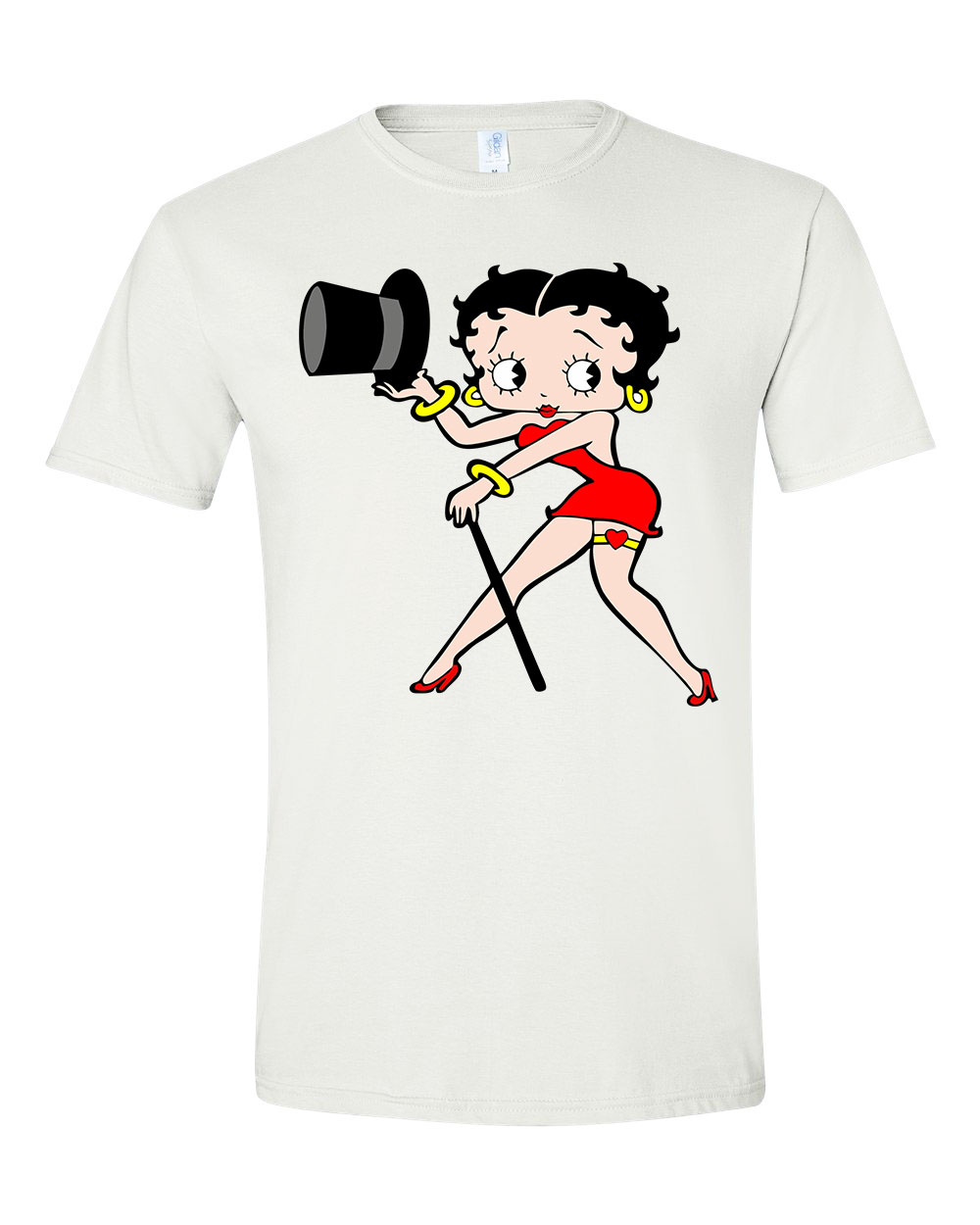 betty boop Fehér Férfi Póló