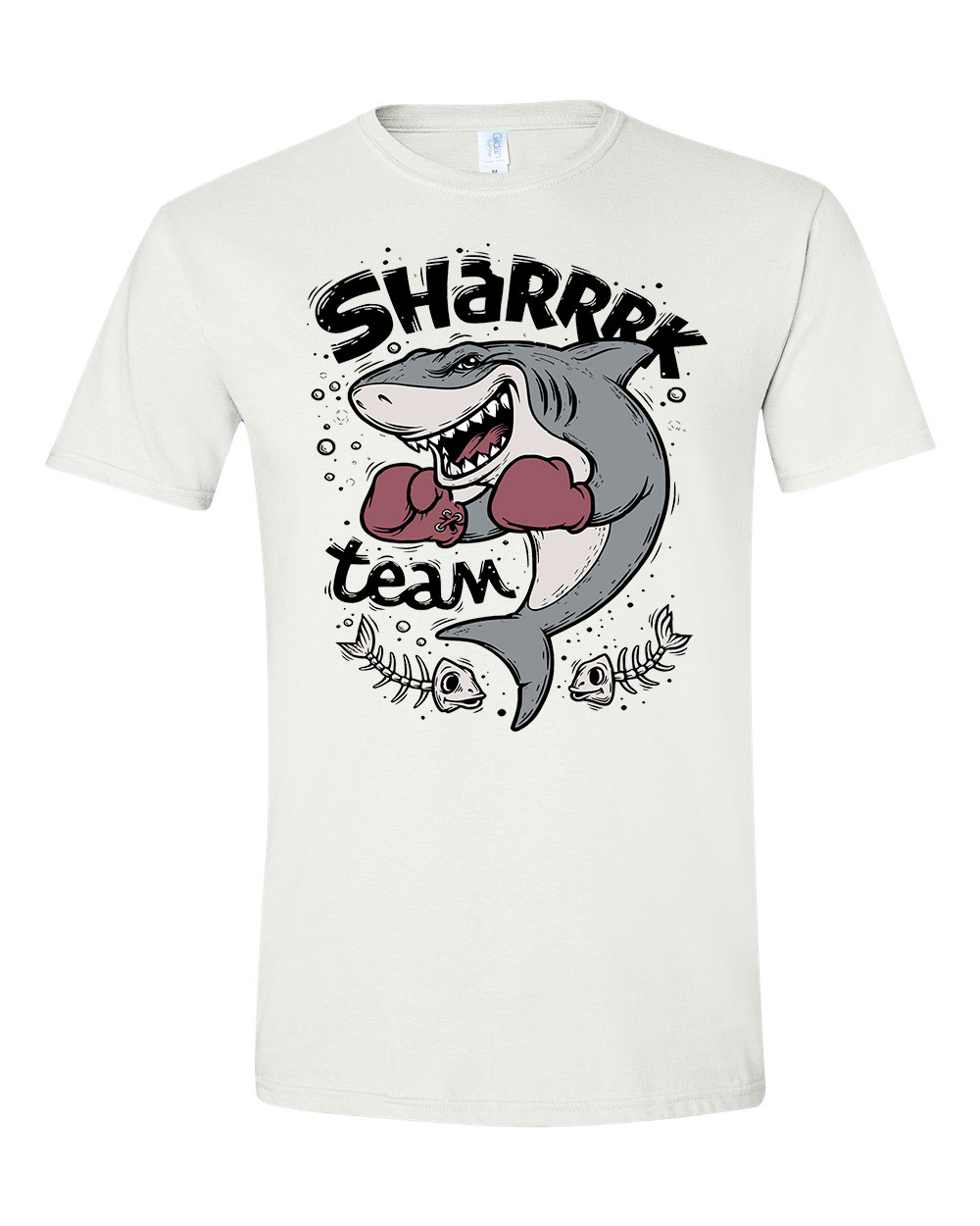 cápa shark team box Fehér Férfi Póló