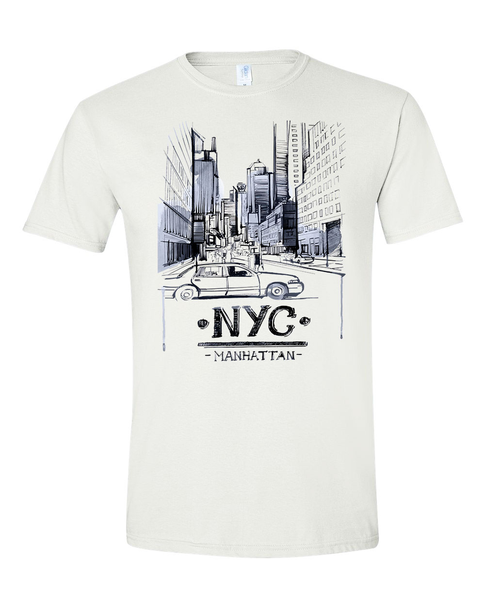 new york manhattan Fehér Férfi Póló