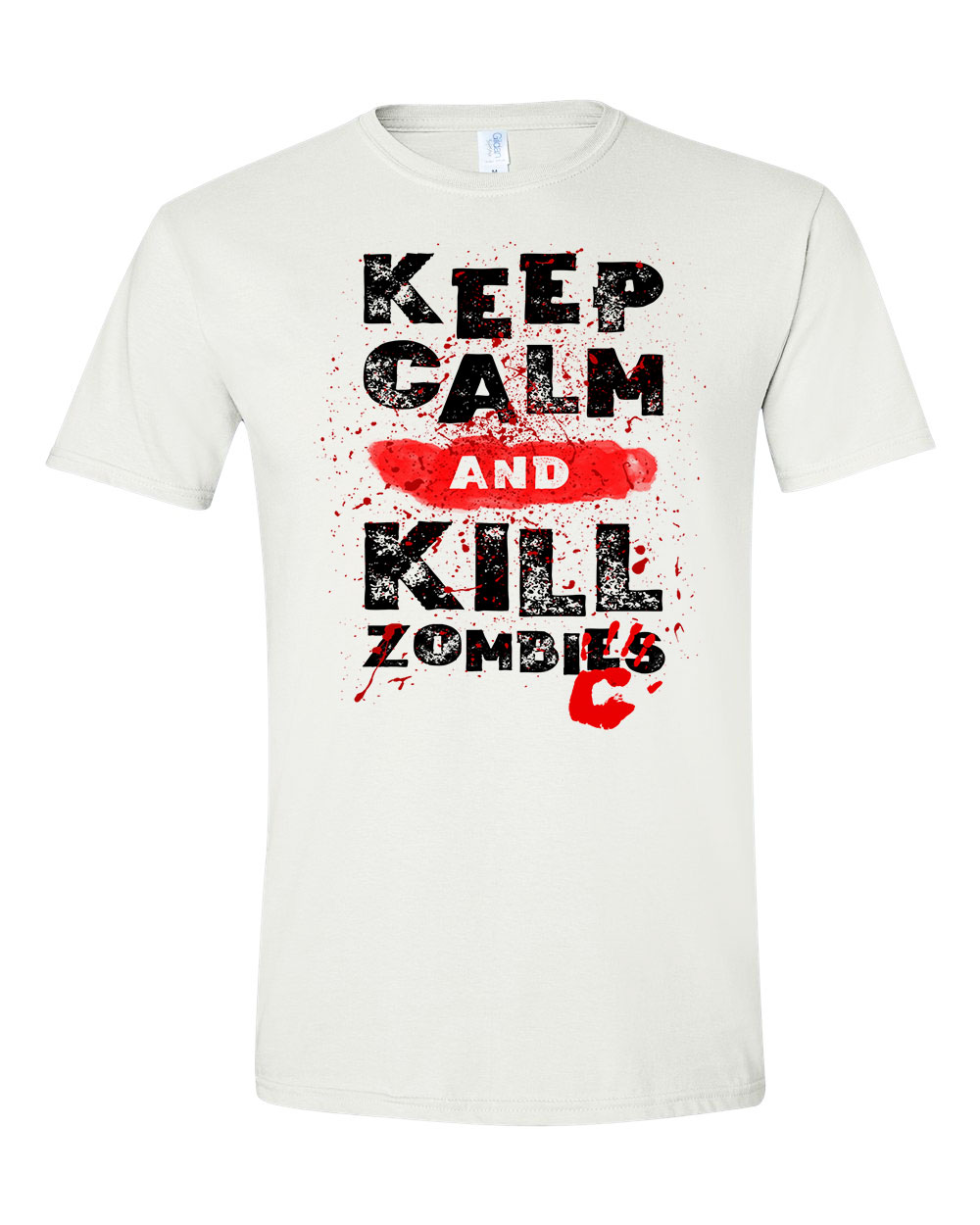 zombi zombik humor Fehér Férfi Póló