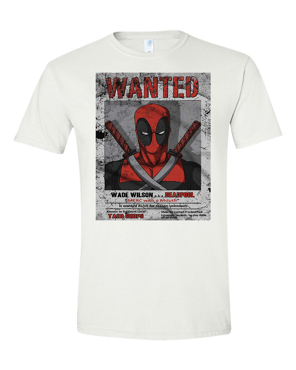 deadpool wade wilson Fehér Férfi Póló