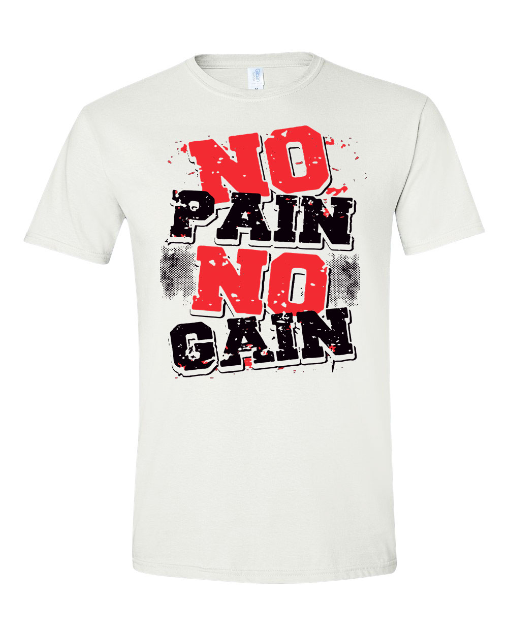 kondi kondizás no pain no gain kondis Fehér Férfi Póló