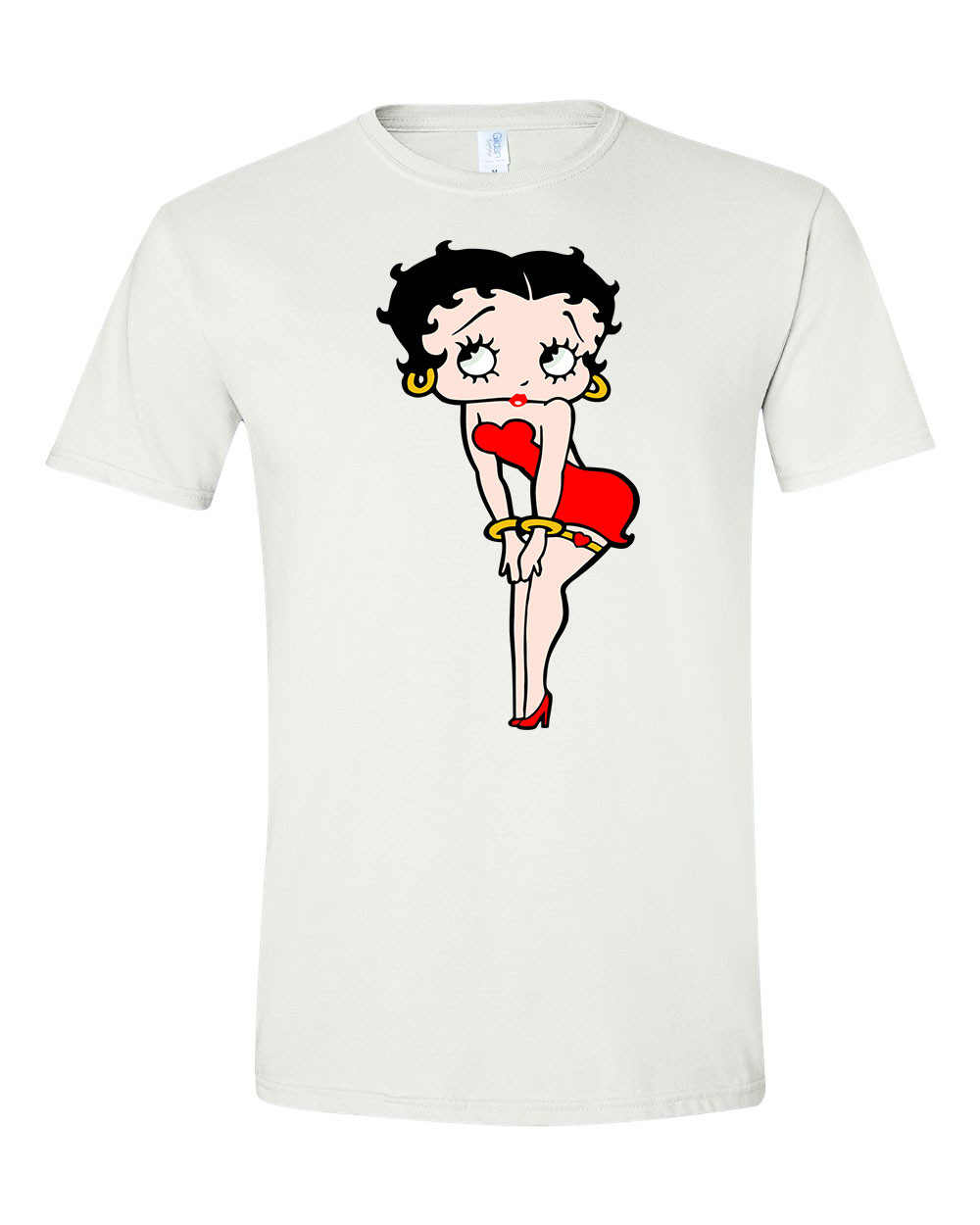 betty boop Fehér Férfi Póló