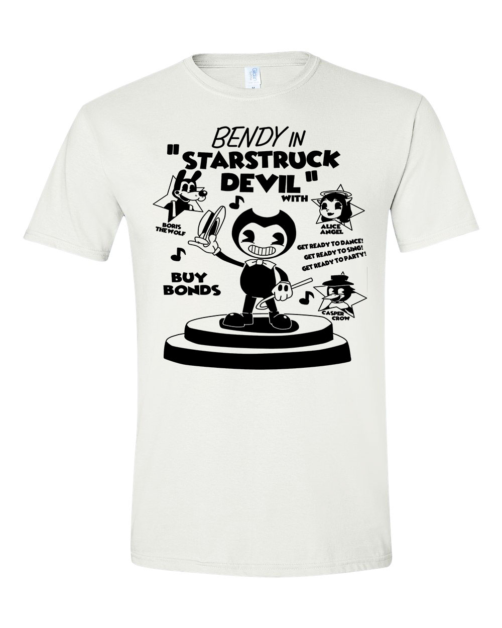 Bendy and the inkmachine Fehér Férfi Póló