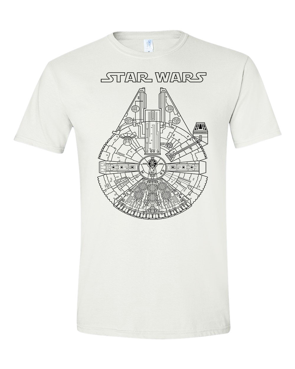 ezeréves sólyom star wars Fehér Férfi Póló