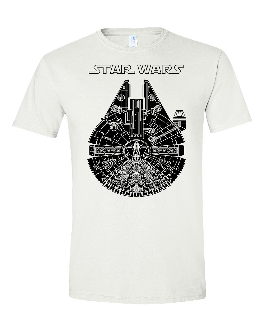ezeréves sólyom star wars Fehér Férfi Póló