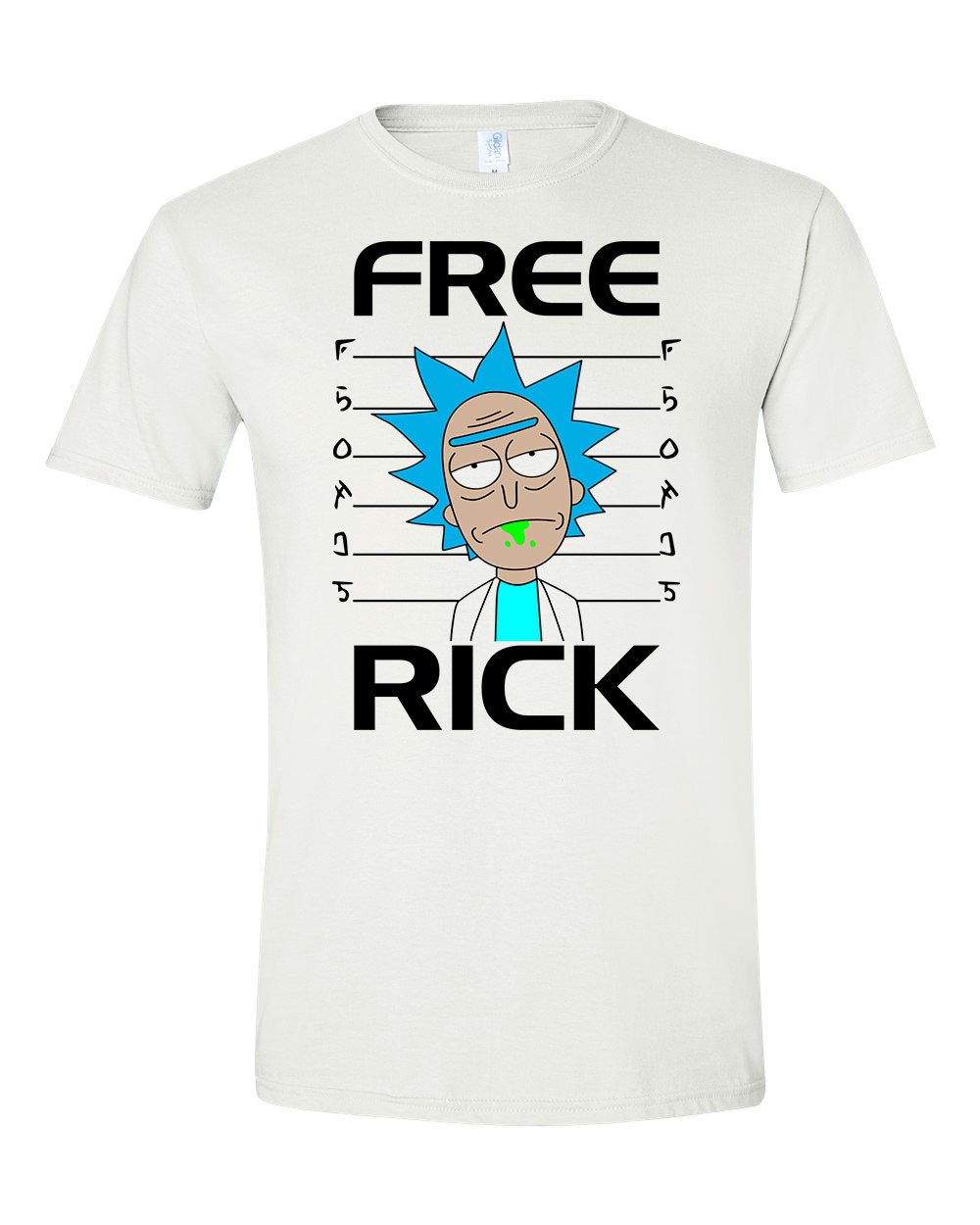 rick és morty Fehér Férfi Póló