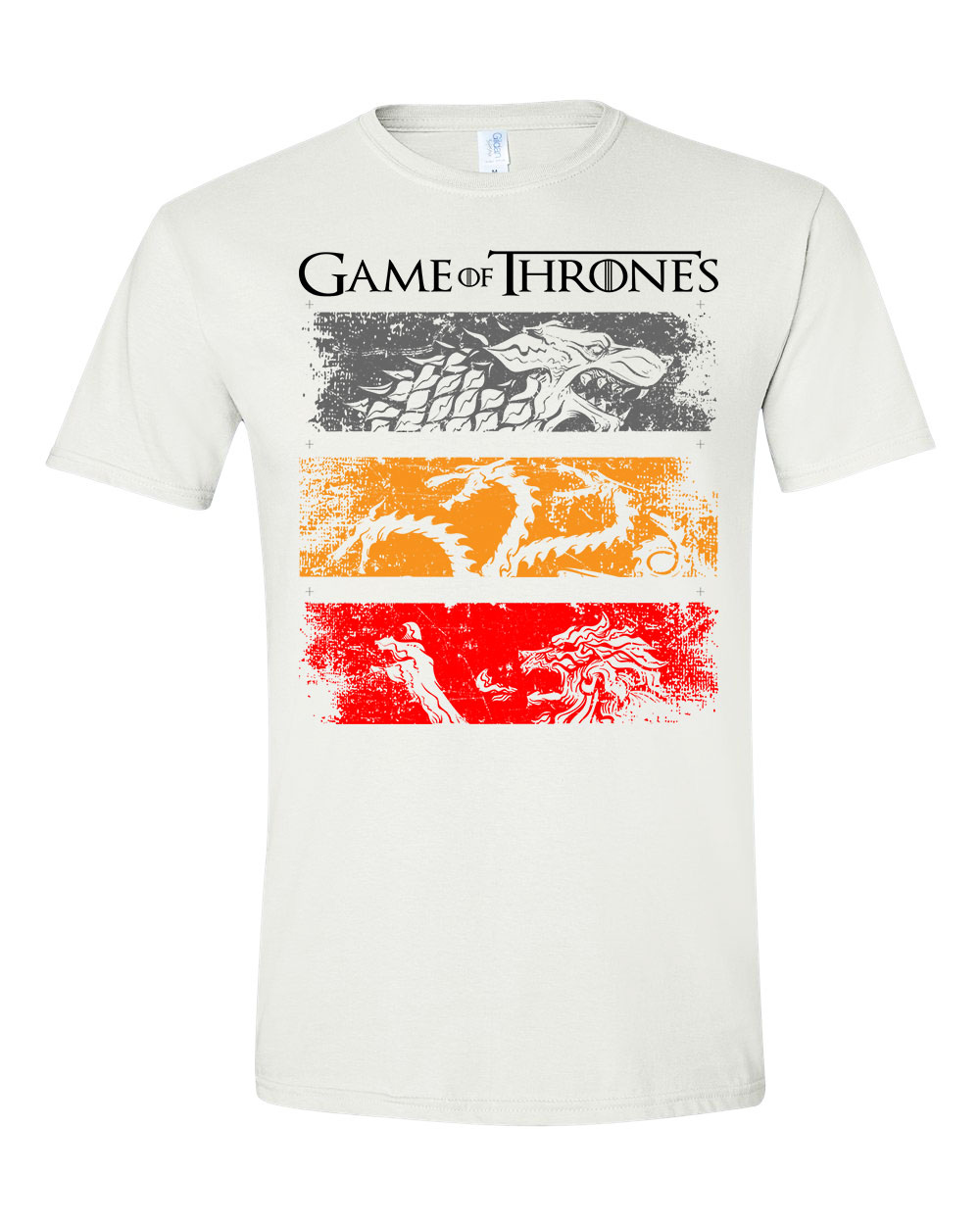 Game Of Thrones trónok harca Fehér Férfi Póló