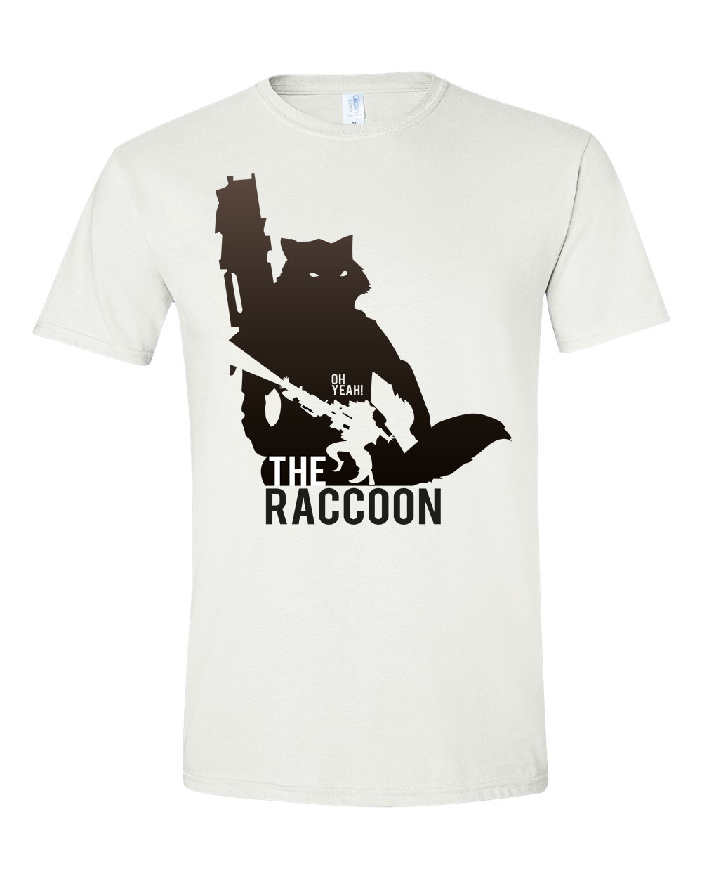 a galaxis őrzői rocket raccoon Fehér Férfi Póló