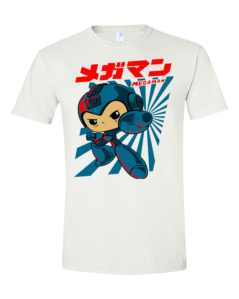 Megaman Fehér Férfi Póló