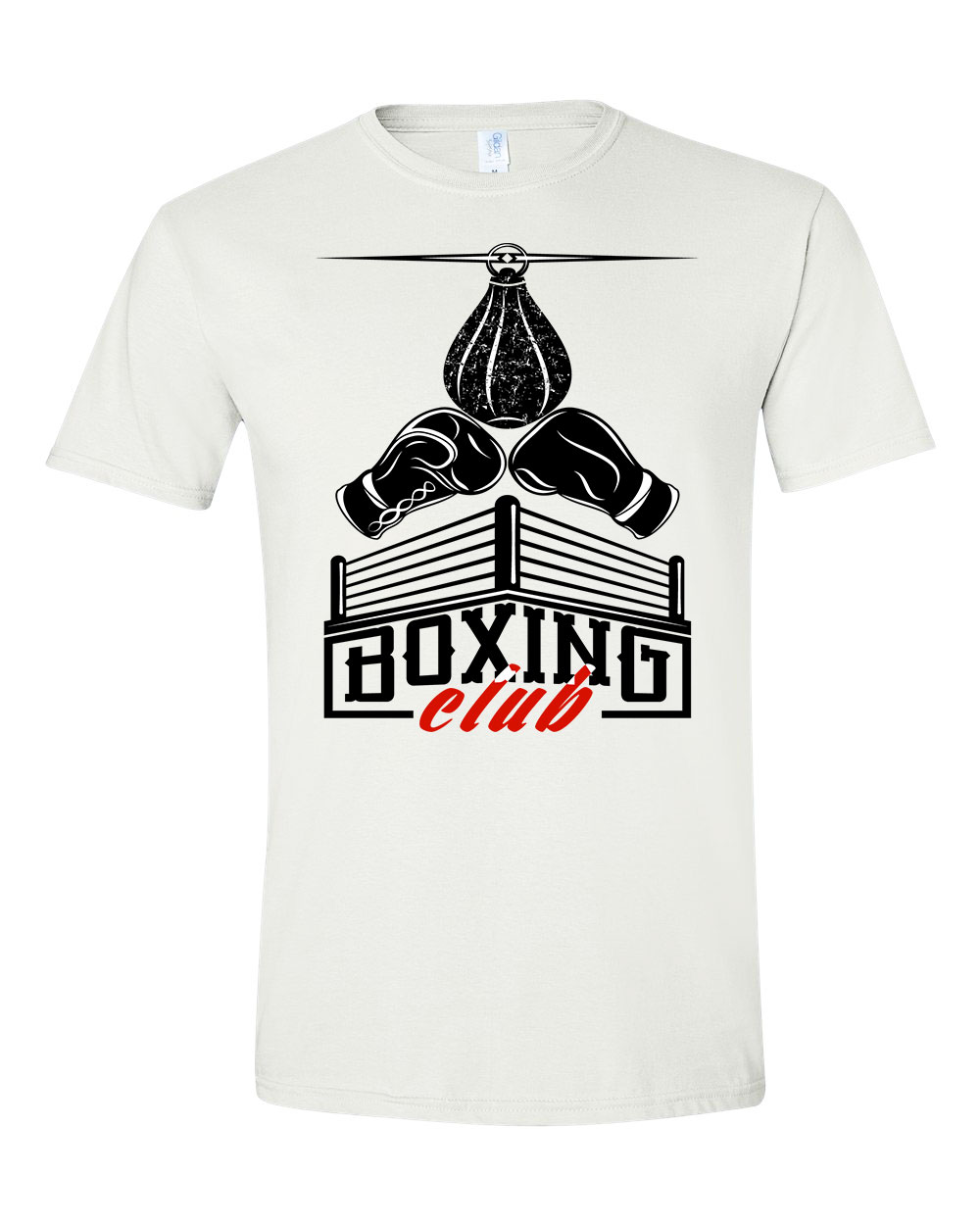 box boxing Fehér Férfi Póló