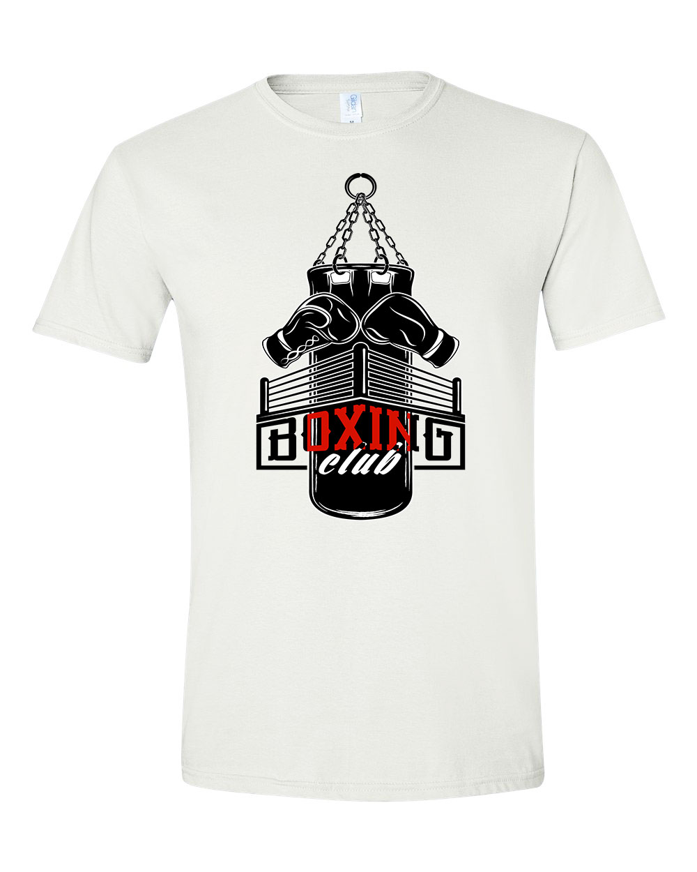 box boxing Fehér Férfi Póló