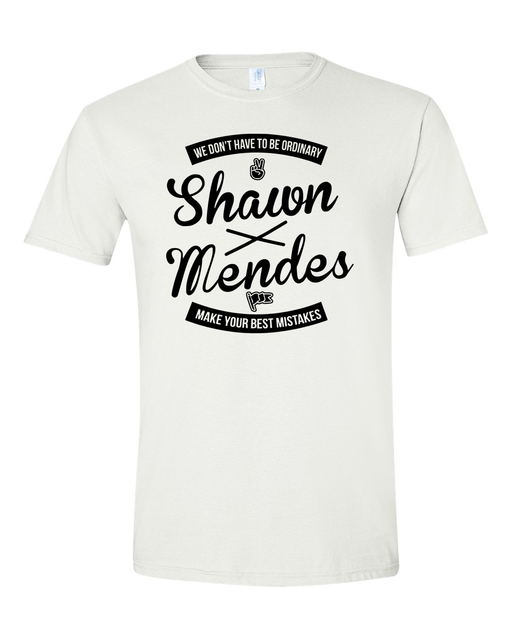Shawn Mendes Fehér Férfi Póló