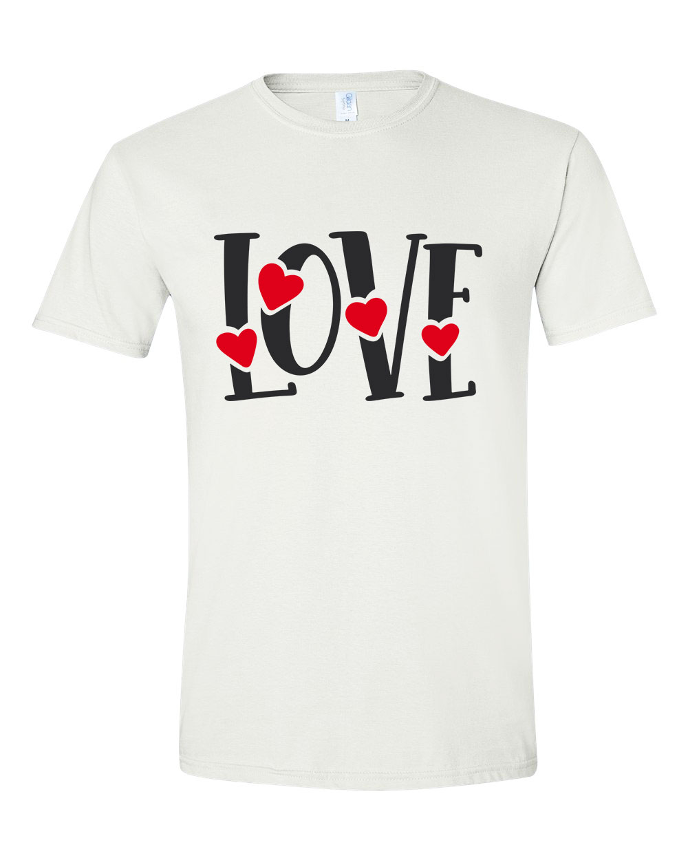 Love Szív Fehér Férfi Póló