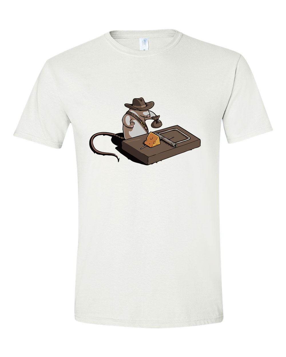 Indiana Jones Egér Fehér Férfi Póló