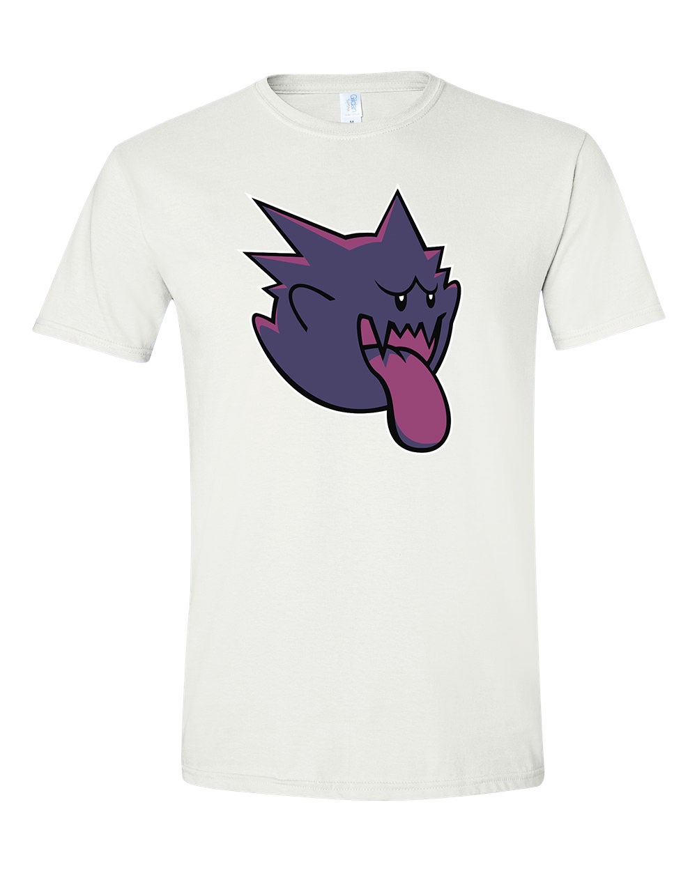 Mario Gengar Pokemon Fehér Férfi Póló