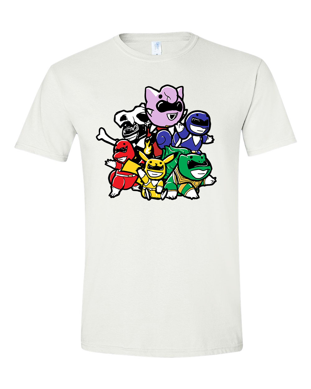 pokemon power rangers Fehér Férfi Póló