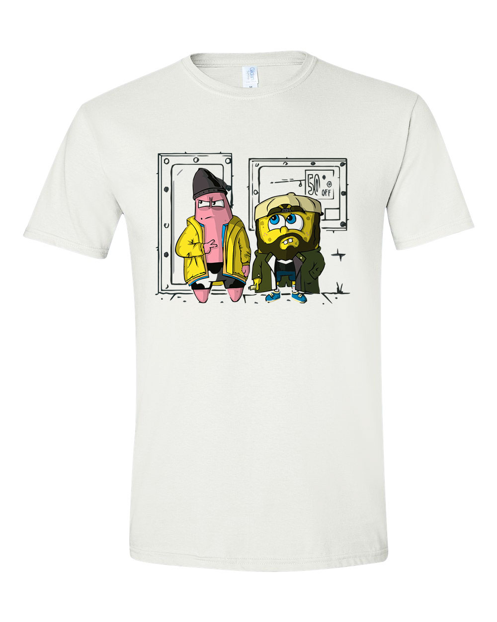 spongya bob jay és néma bob Fehér Férfi Póló