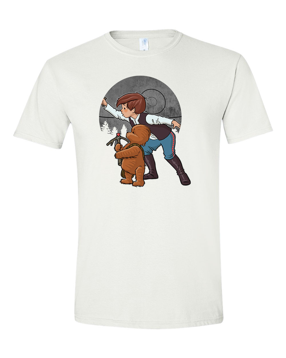 micimackó humor star wars han solo Fehér Férfi Póló