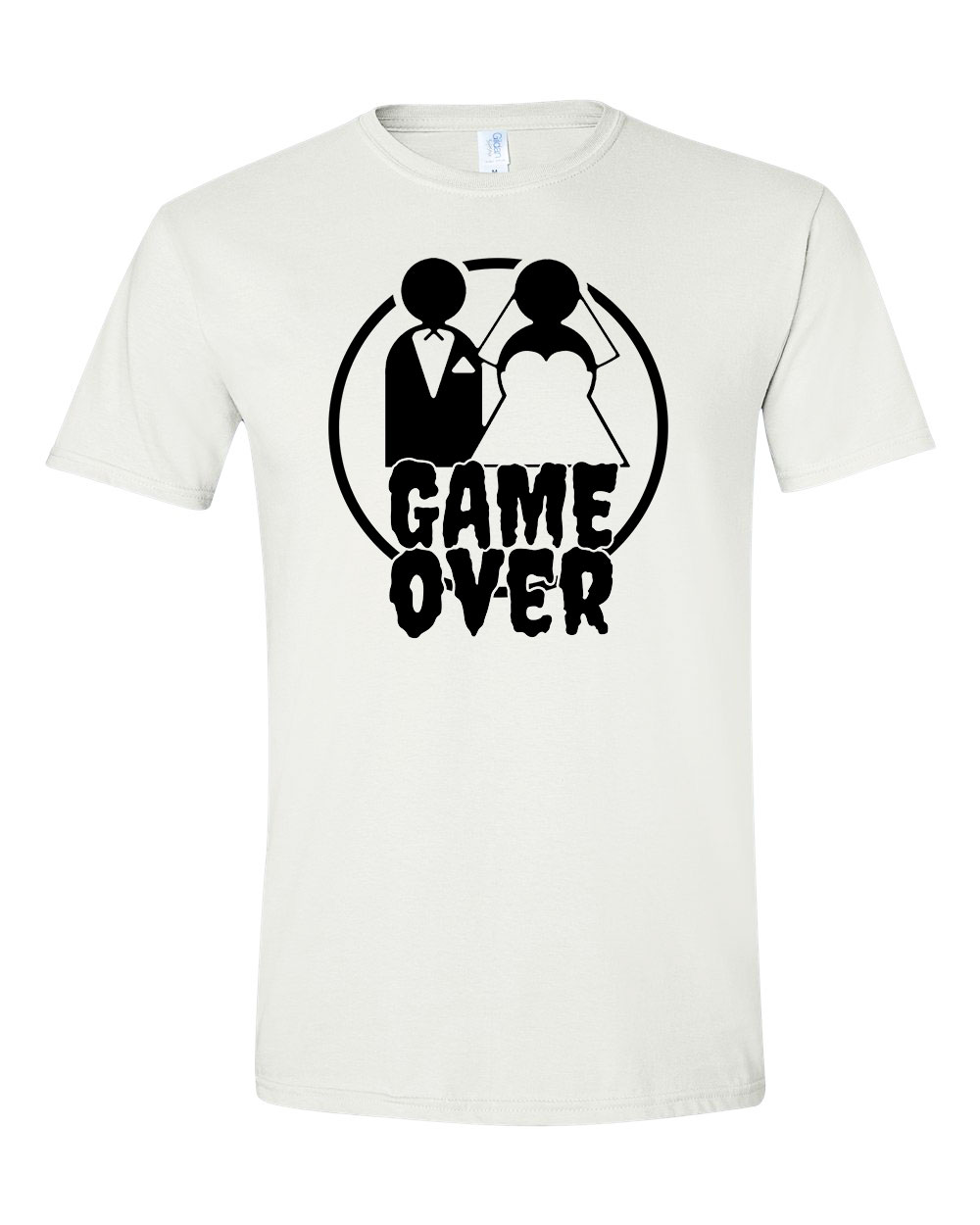 game over legénybúcsú humor Fehér Férfi Póló