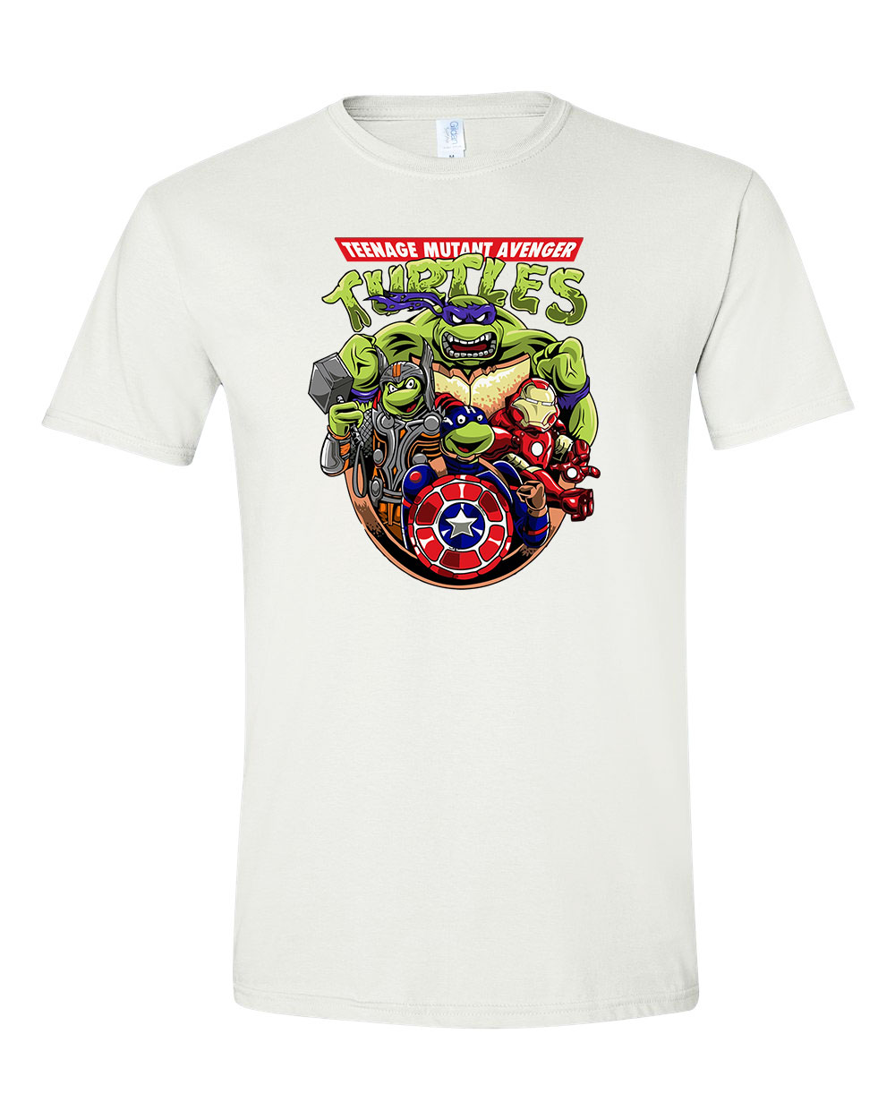 tini ninja teknőcök tmnt avengers Fehér Férfi Póló