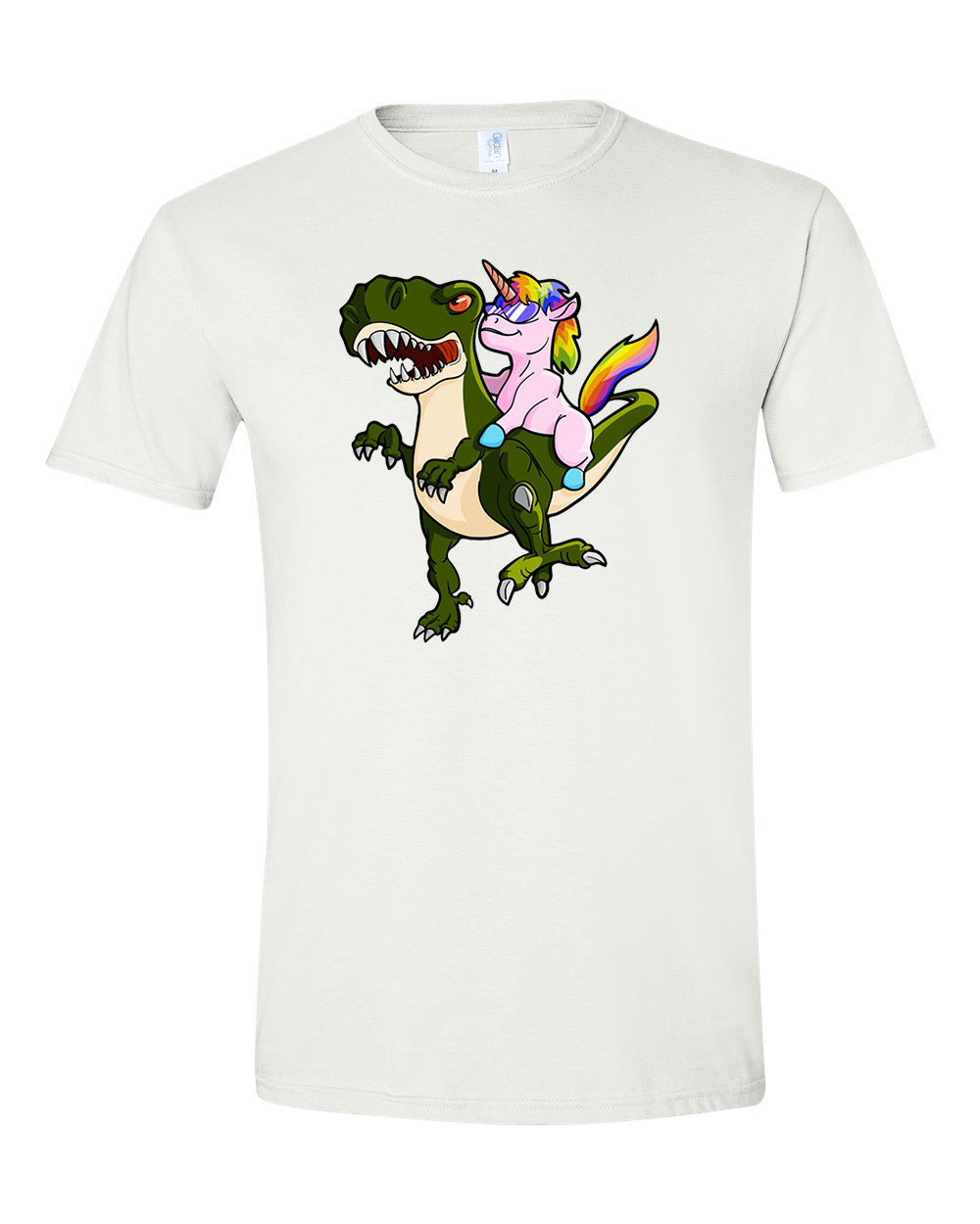 unikornis t-rex Fehér Férfi Póló