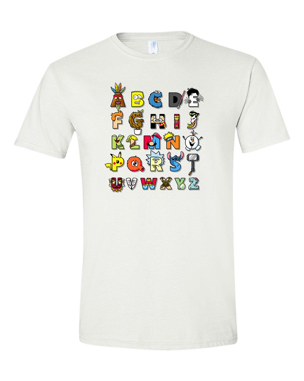 geek kocka abc Fehér Férfi Póló