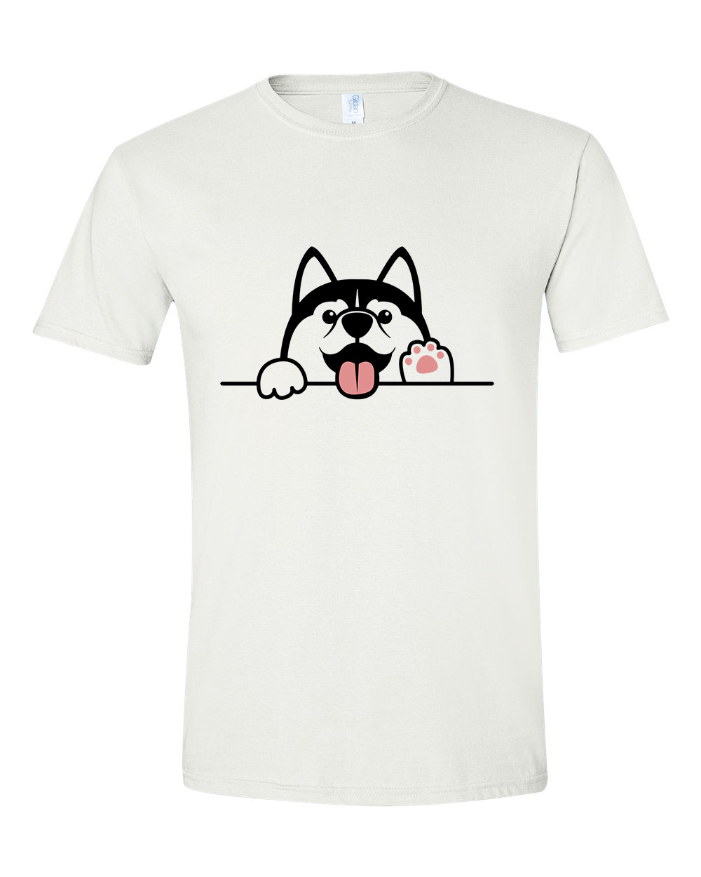 husky kutya Fehér Férfi Póló
