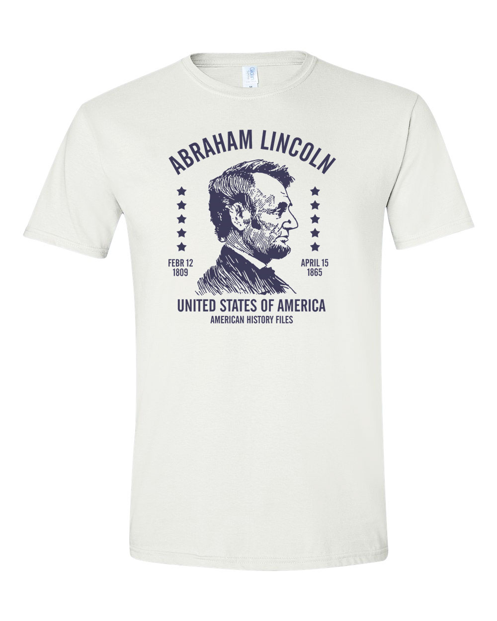 Abraham Lincoln Fehér Férfi Póló