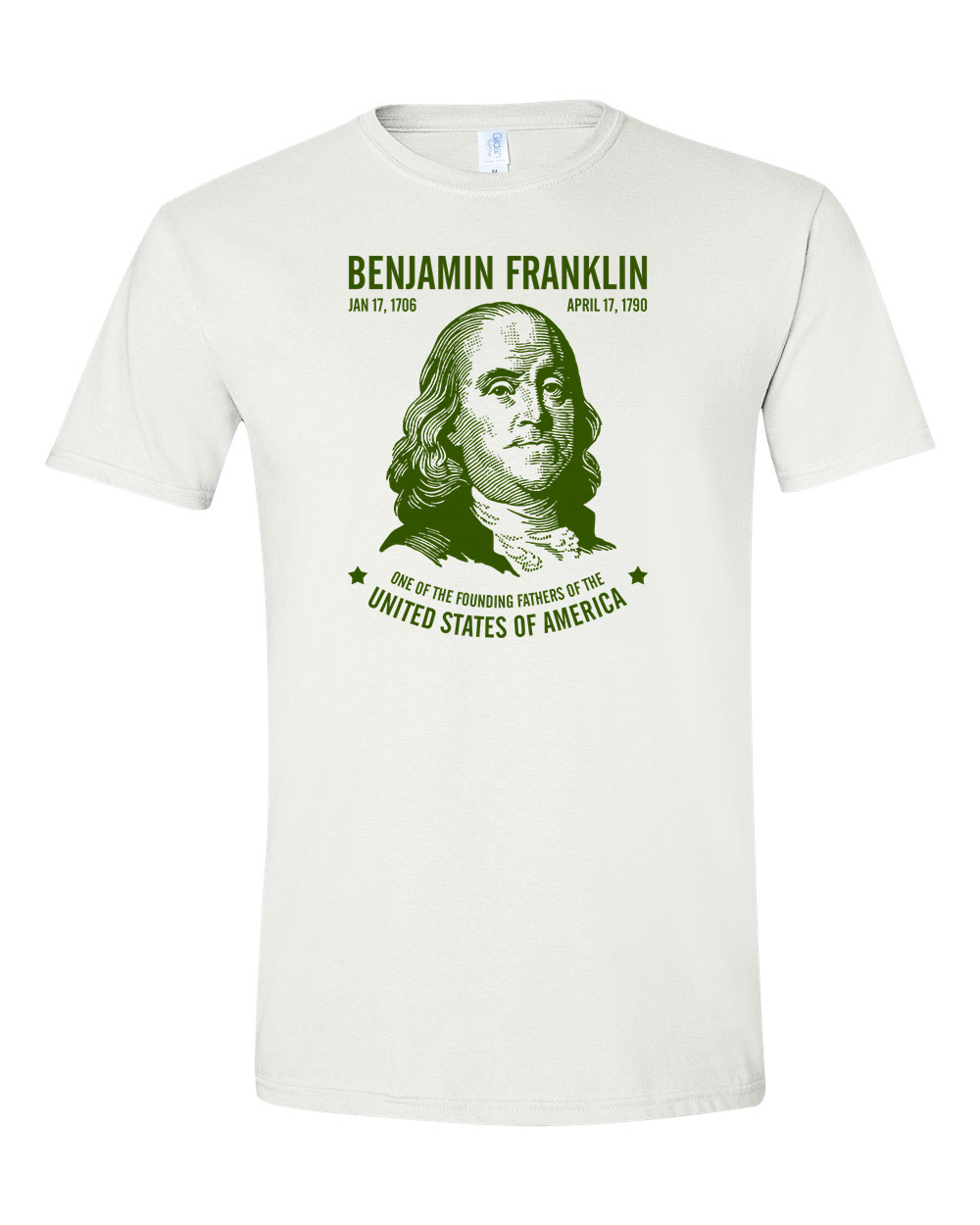 benjamin franklin Fehér Férfi Póló