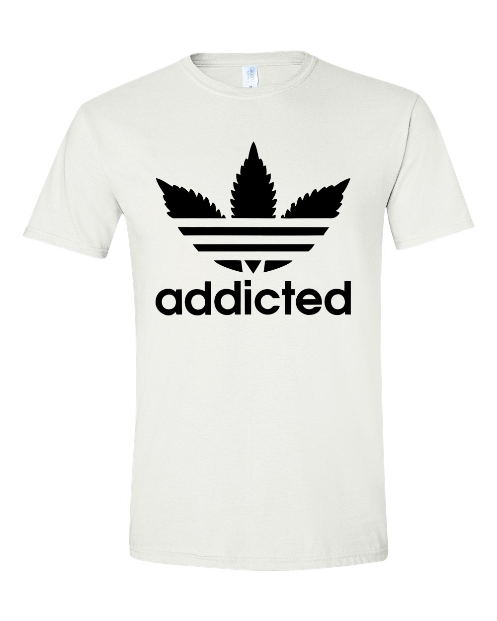 addicted cannabis kanabisz Fehér Férfi Póló