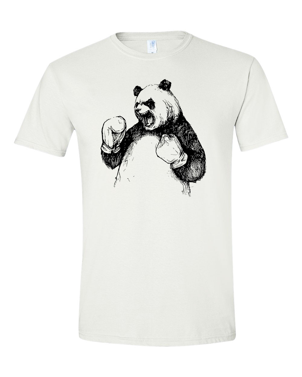 boxoló panda Fehér Férfi Póló
