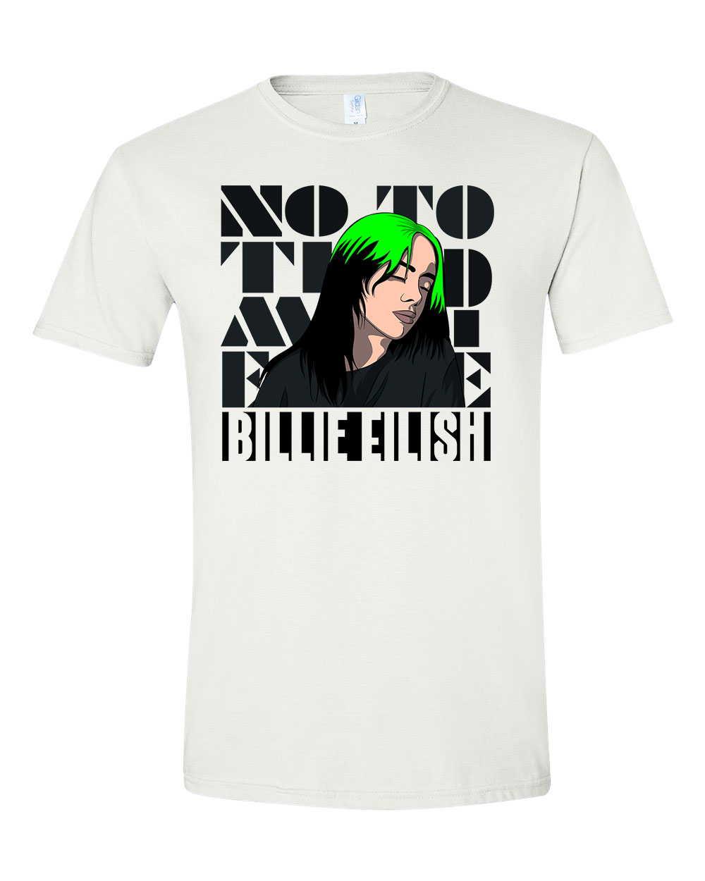 Billie Eilish Fehér Férfi Póló