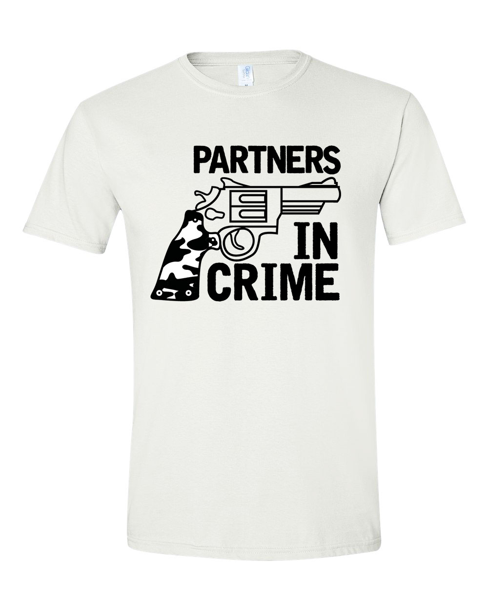 Partners In Crime páros pároknak Fehér Férfi Póló