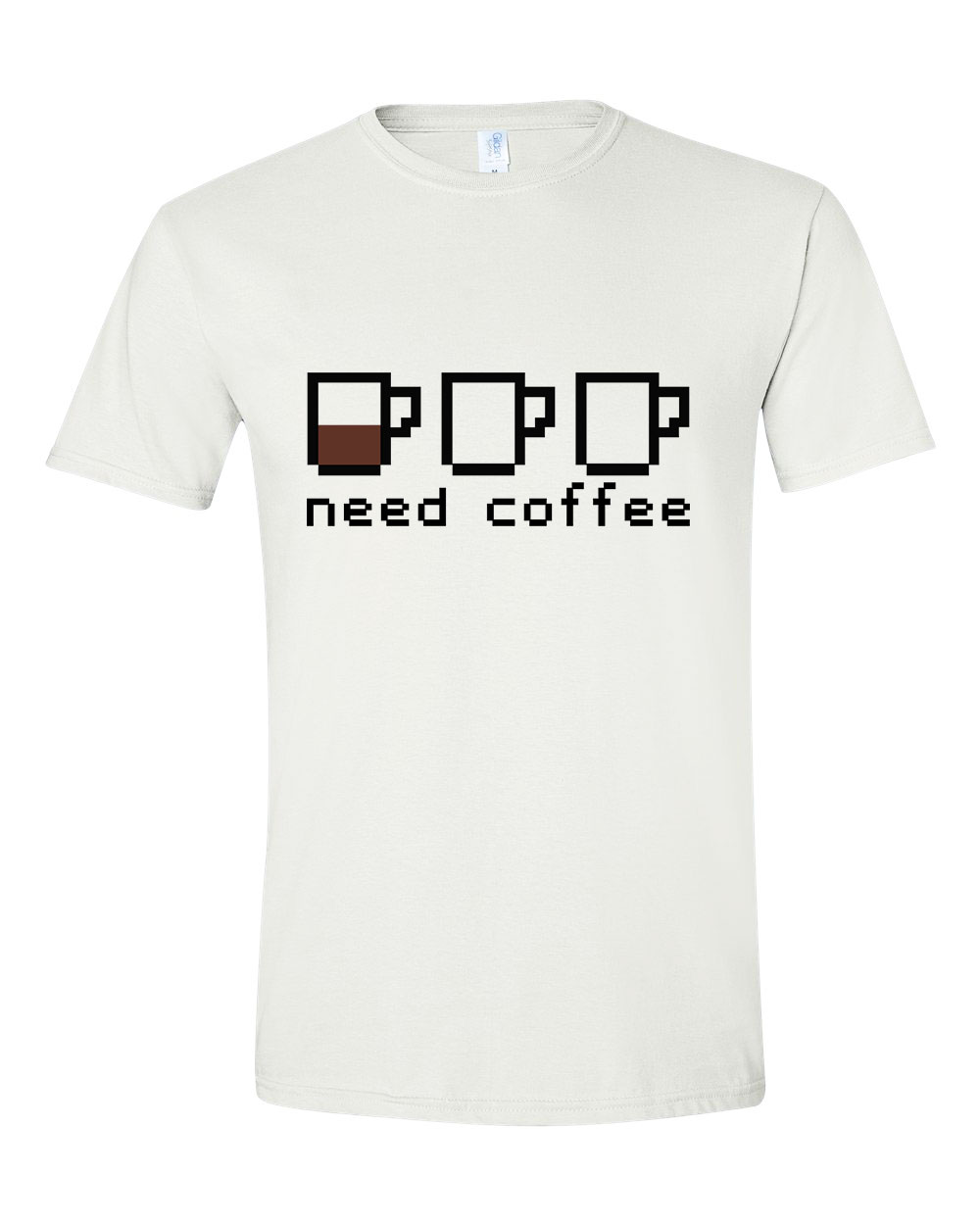 kávé coffee Fehér Férfi Póló