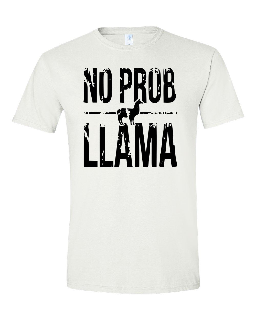 no probllama láma Fehér Férfi Póló