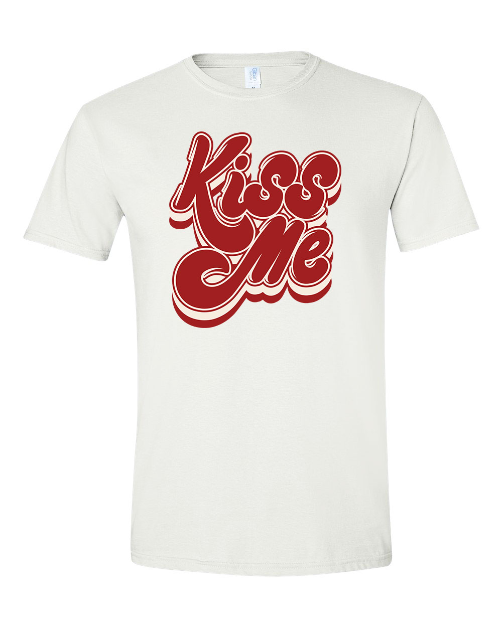 kiss me Fehér Férfi Póló