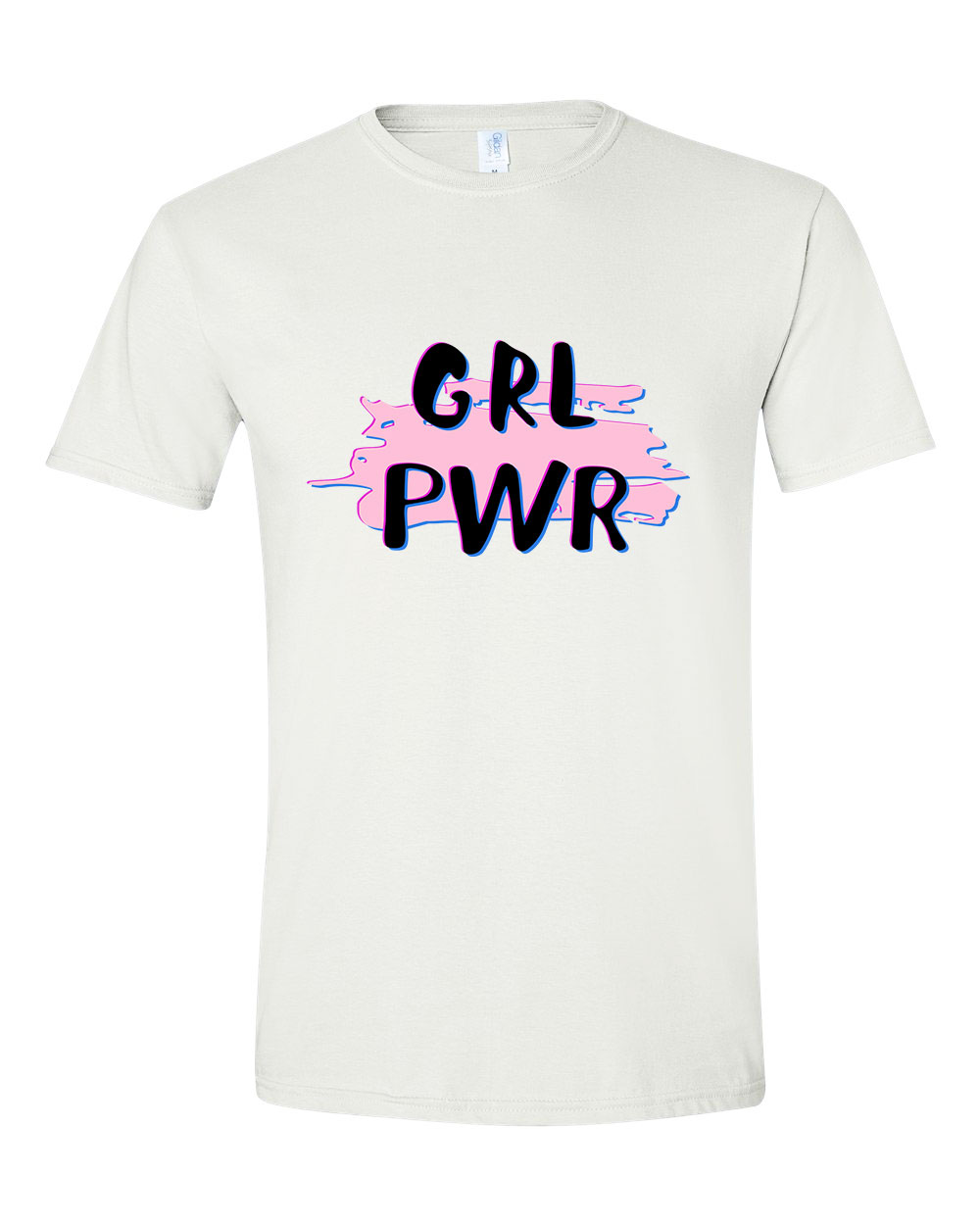 girl power grl pwr Fehér Férfi Póló