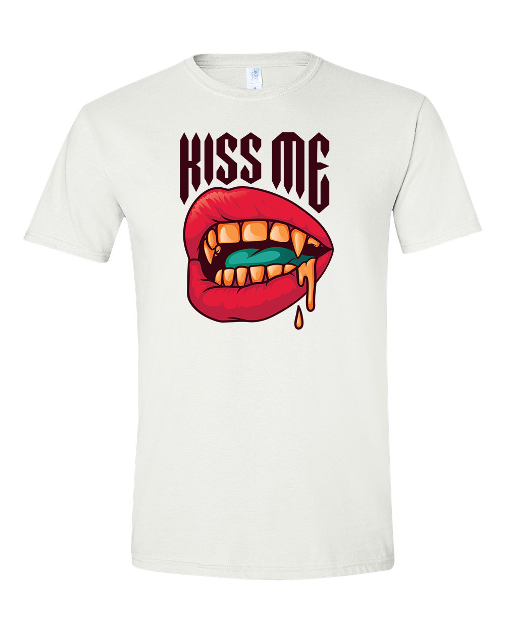kiss me lips ajak Fehér Férfi Póló