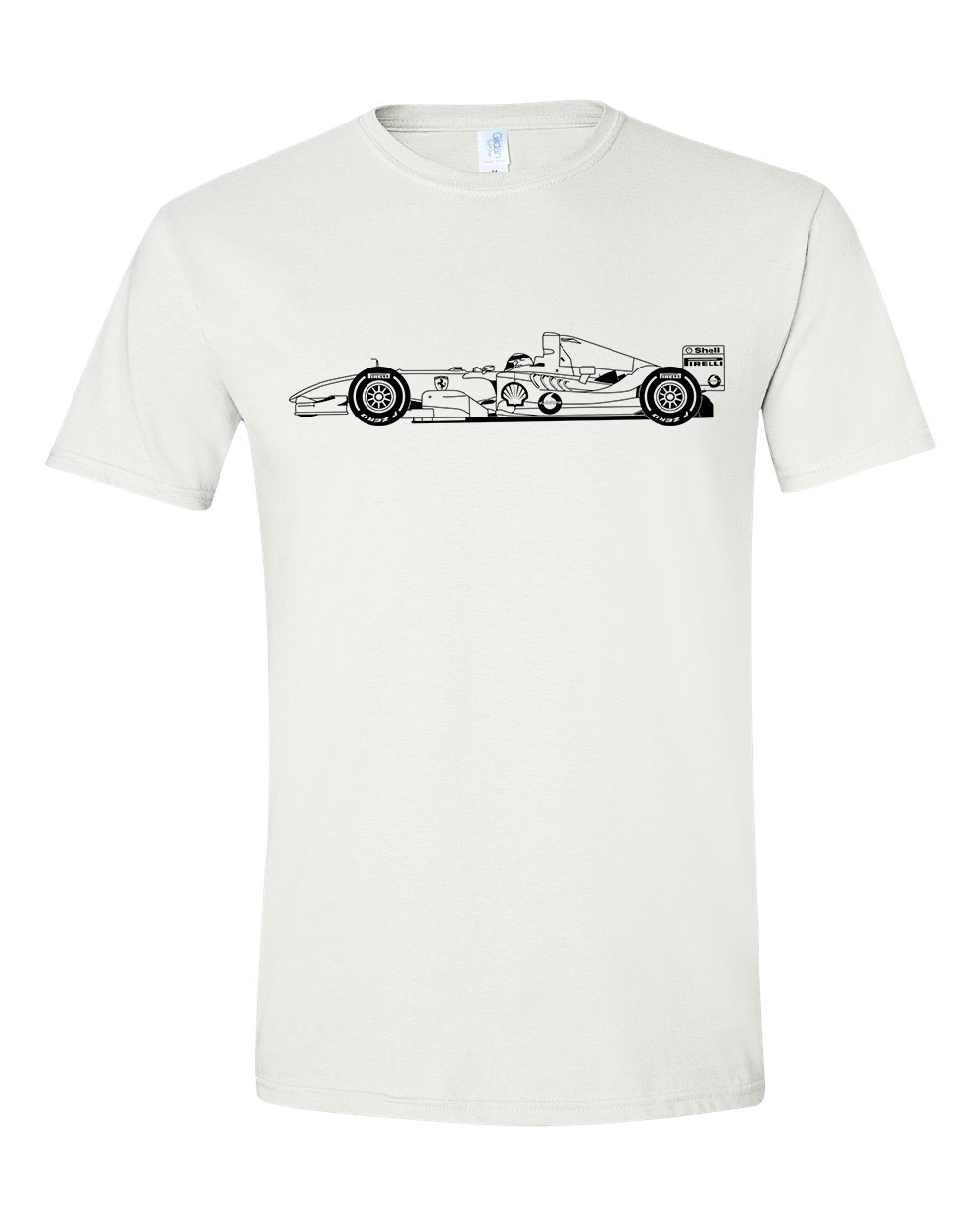 forma 1 f1 formula 1 Fehér Férfi Póló