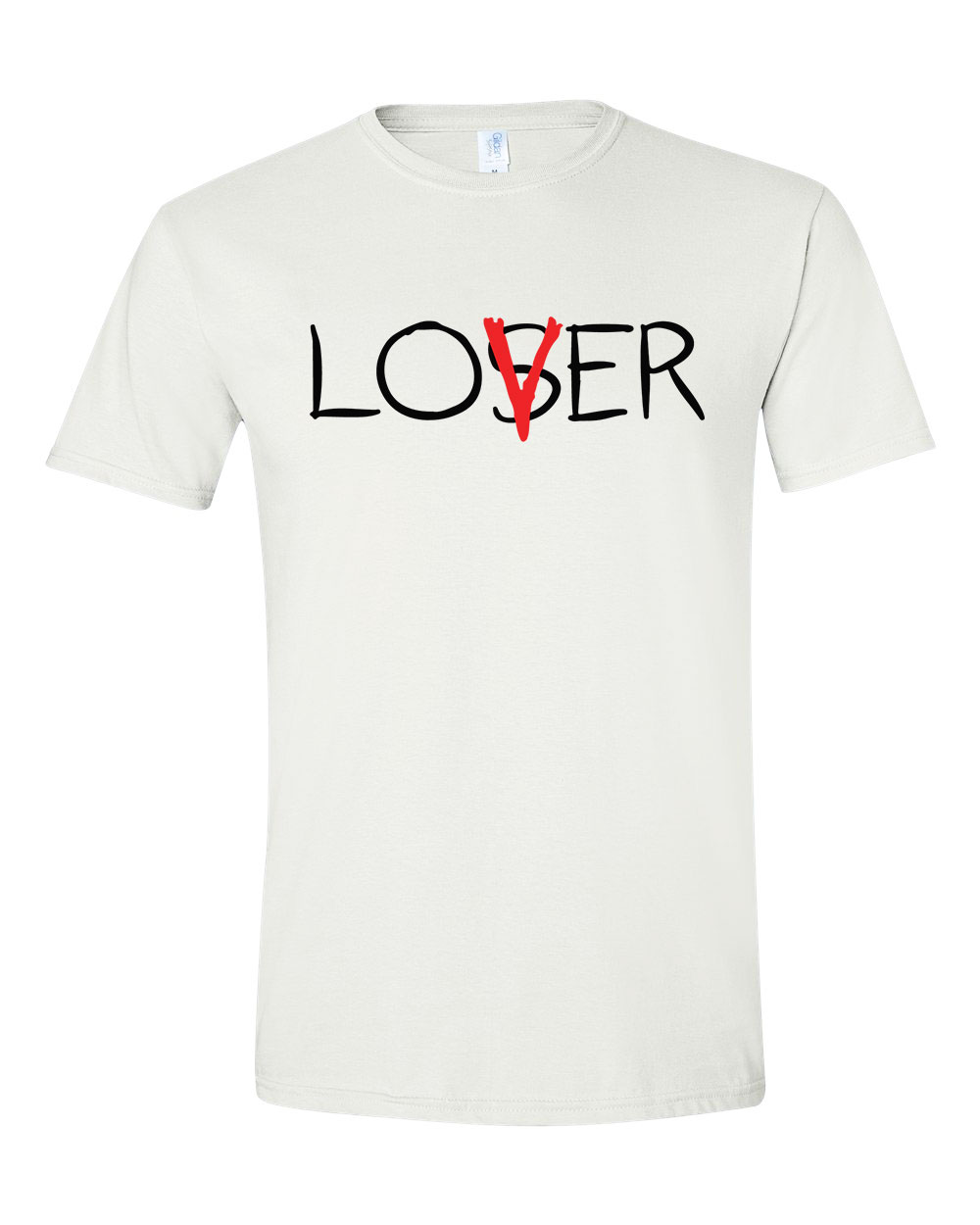 lover loser az stephen king it pennywise Fehér Férfi Póló