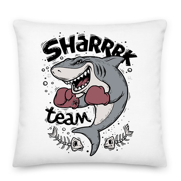 cápa shark team box Párnahuzat