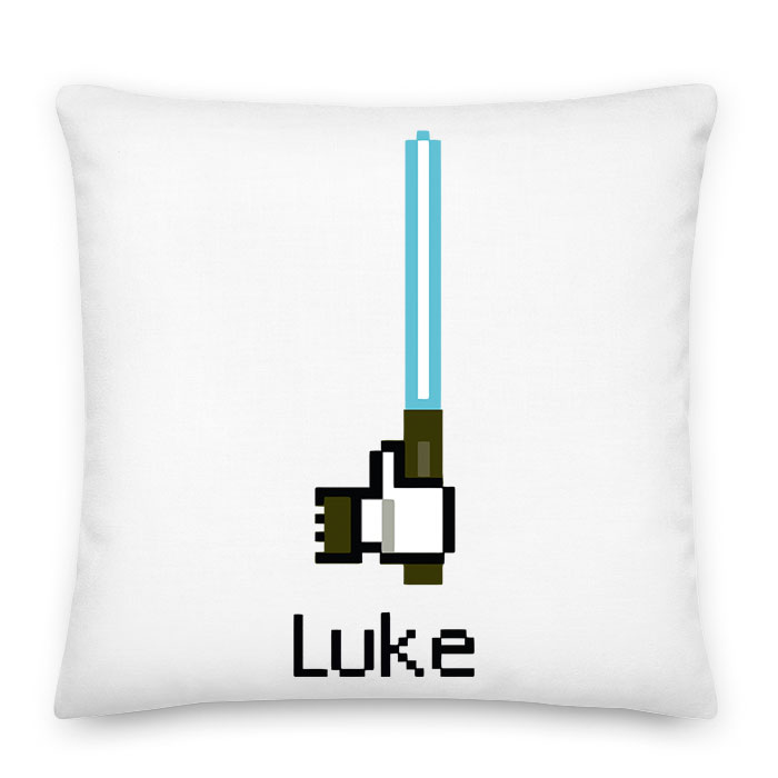 luke skywalker star wars facebook like humor Párnahuzat